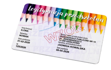 legitymacja przedszkolna – karta przedszkolaka